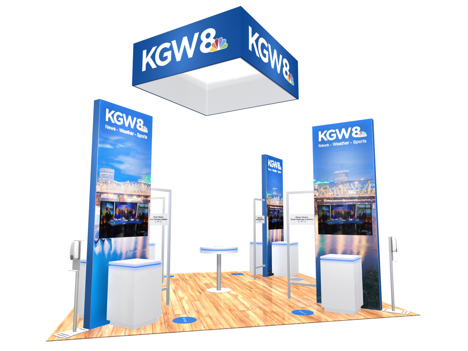 RE-9129-CV Island Rental Trade Show Exhibit -- Image 1